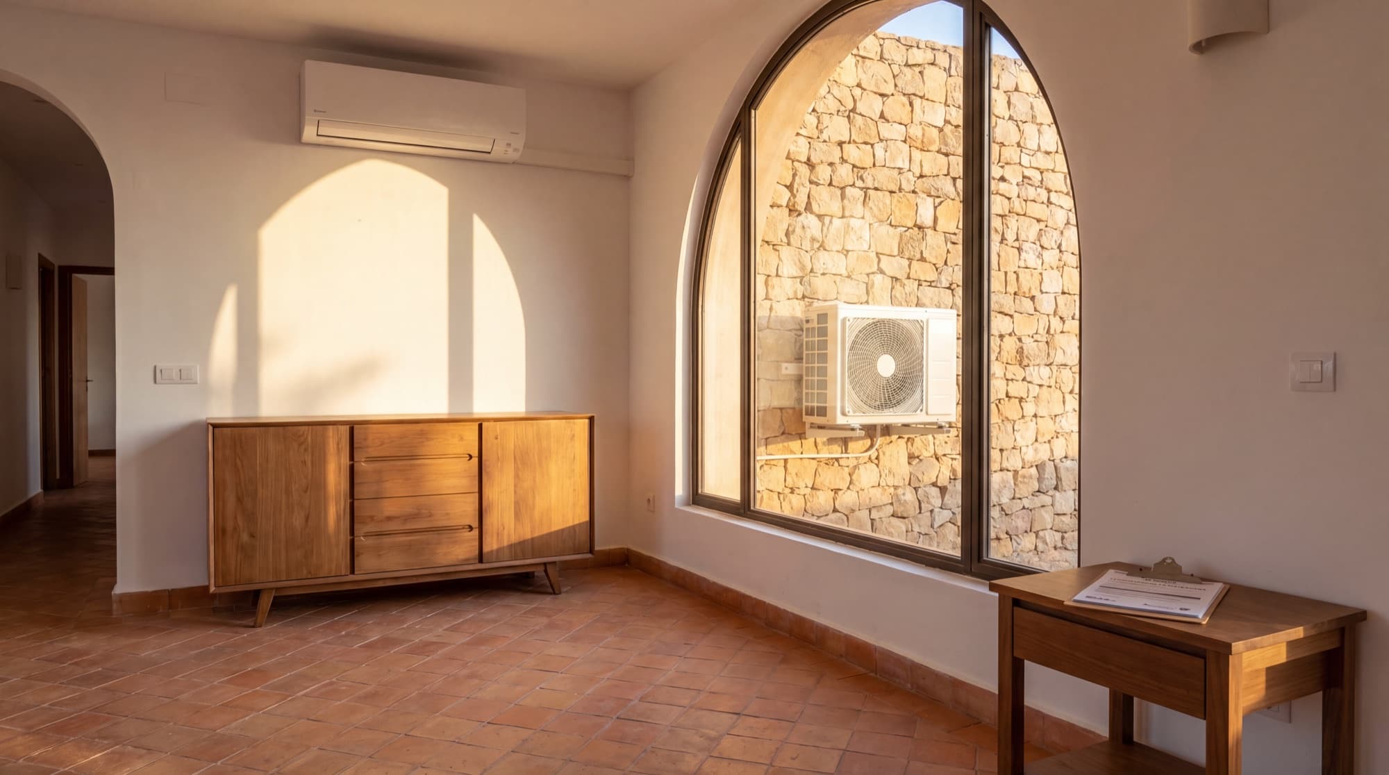 Installation thermique aux finitions soignées sur villa marocaine